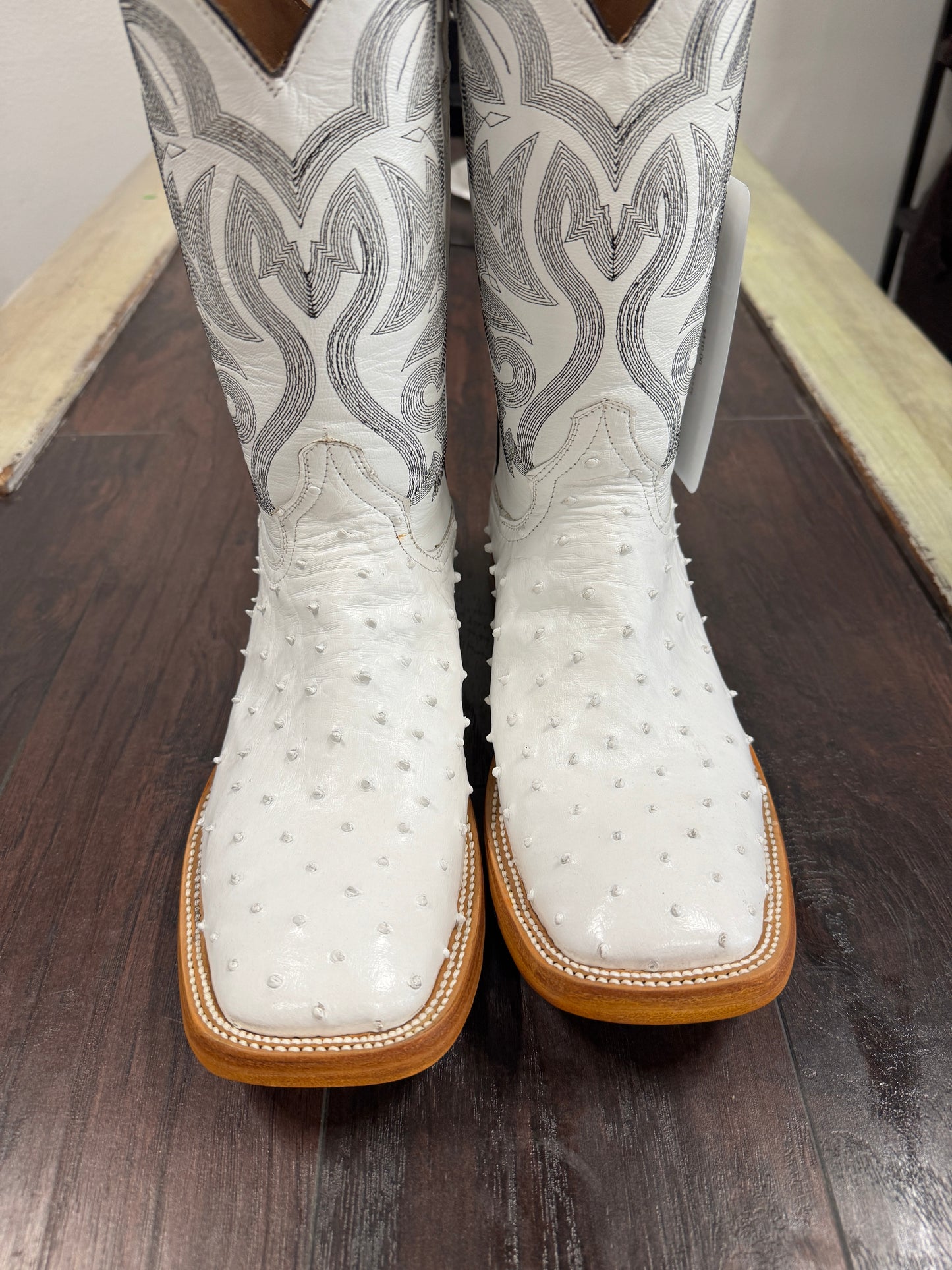 White Ostrich Hybrid Sole