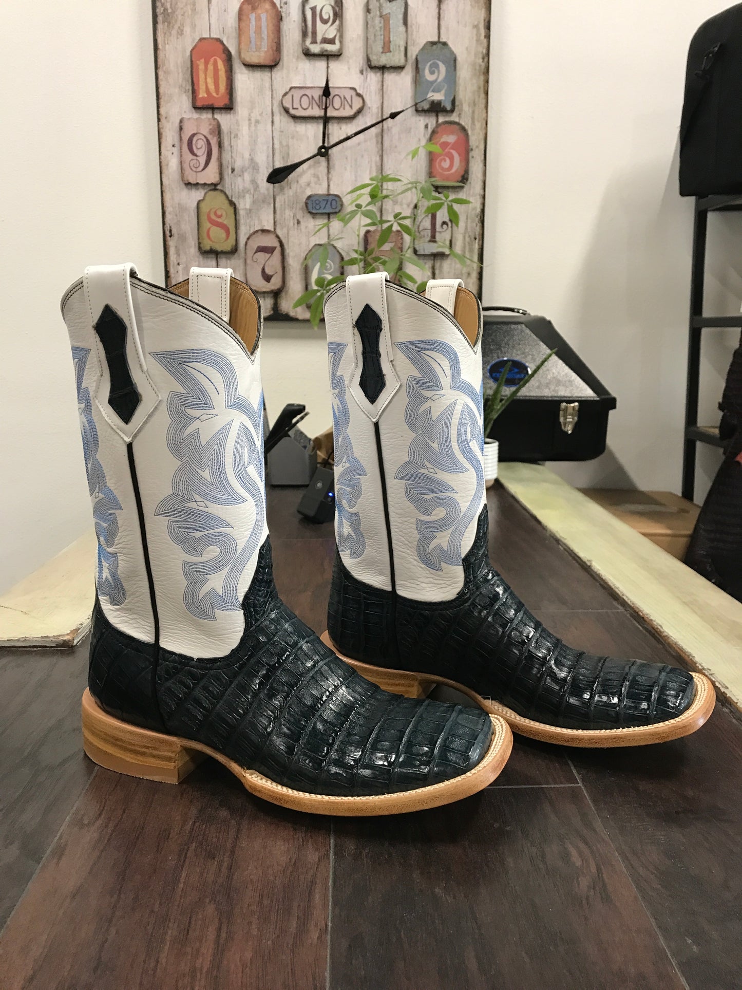 Caiman belly- Blue Jean