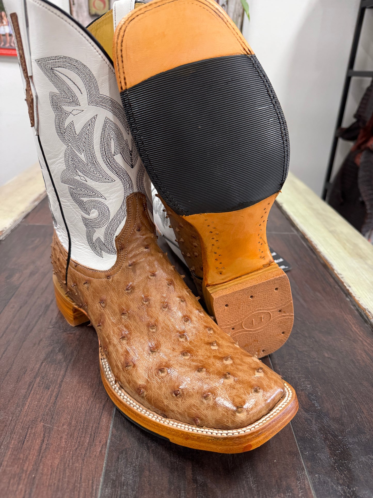 Ostrich Brandy Bruciato Hybrid Sole