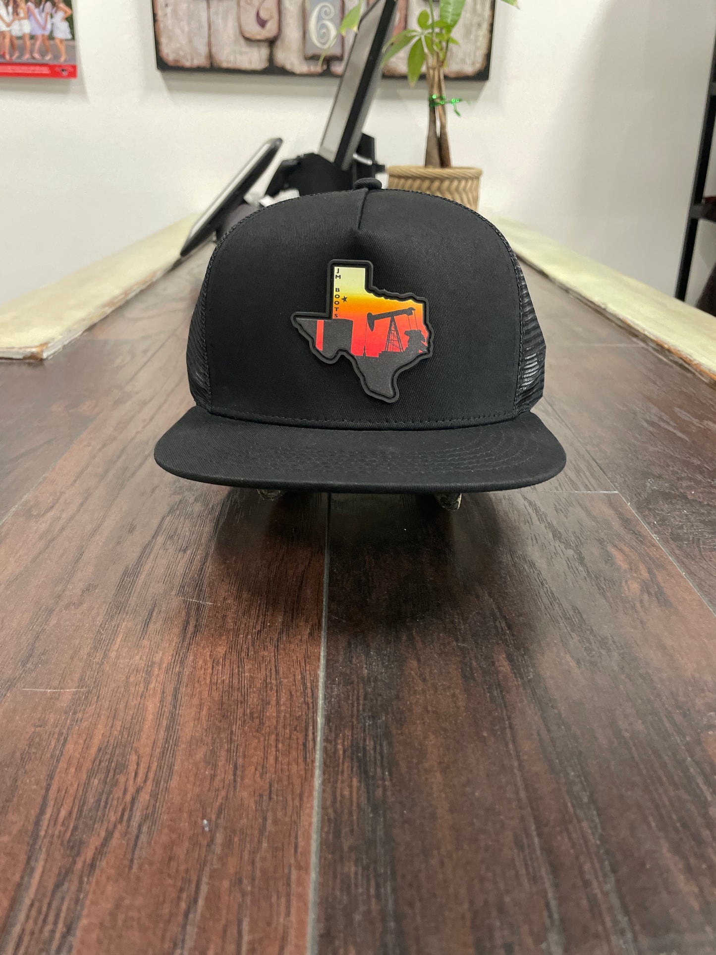 Black Texas Oilfield Cap