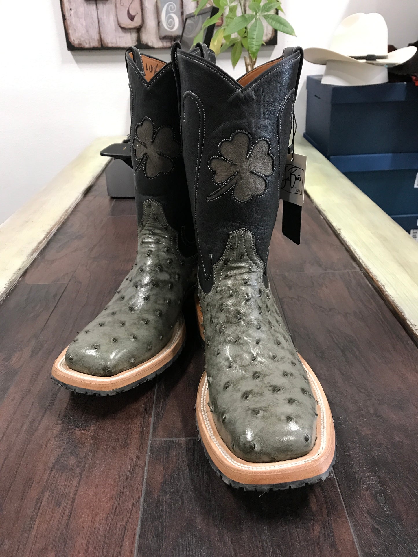 Ostrich Gray Steel Toe