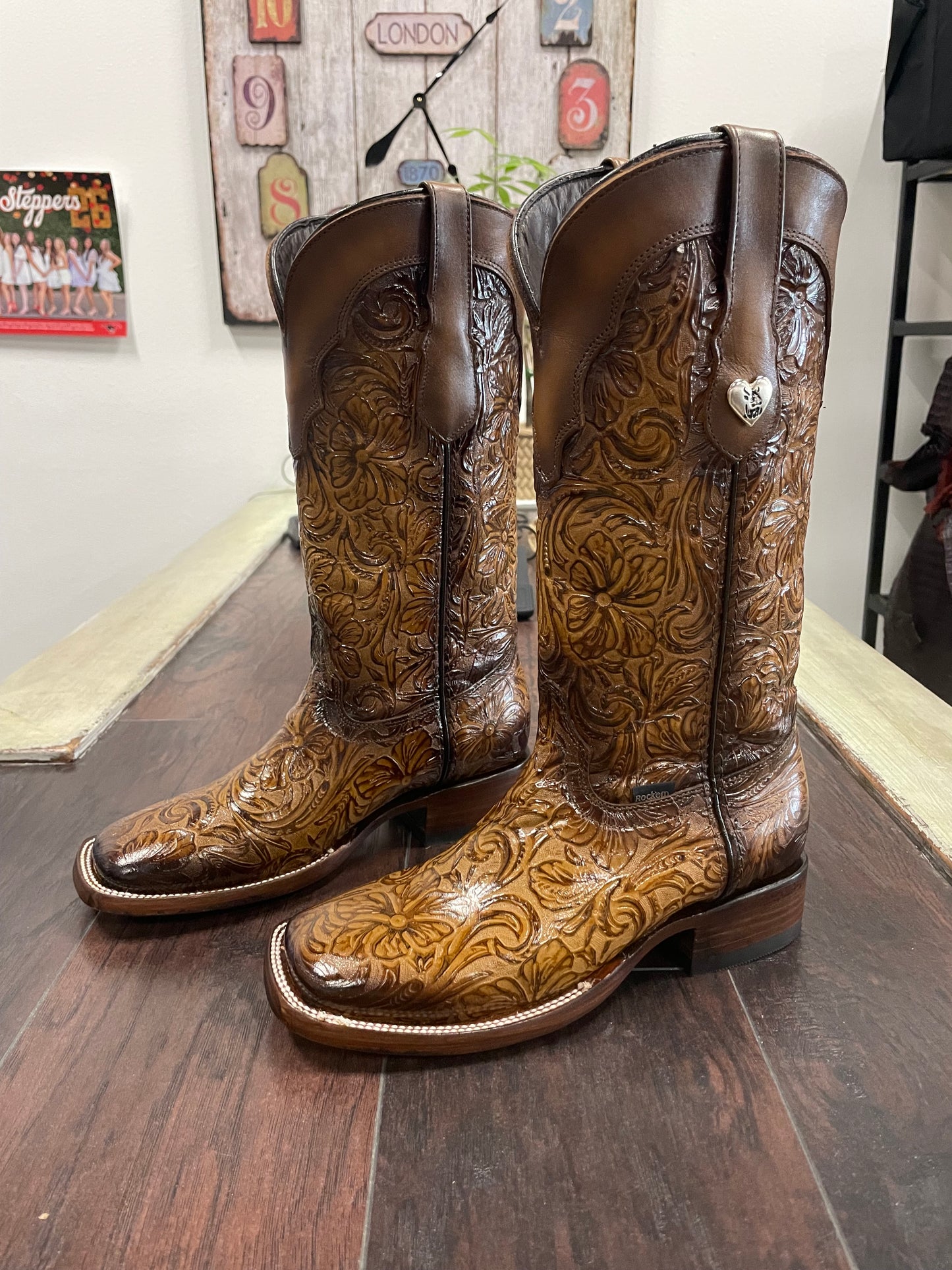 Mila Flor De Luz Square Toe Cowgirl Boot