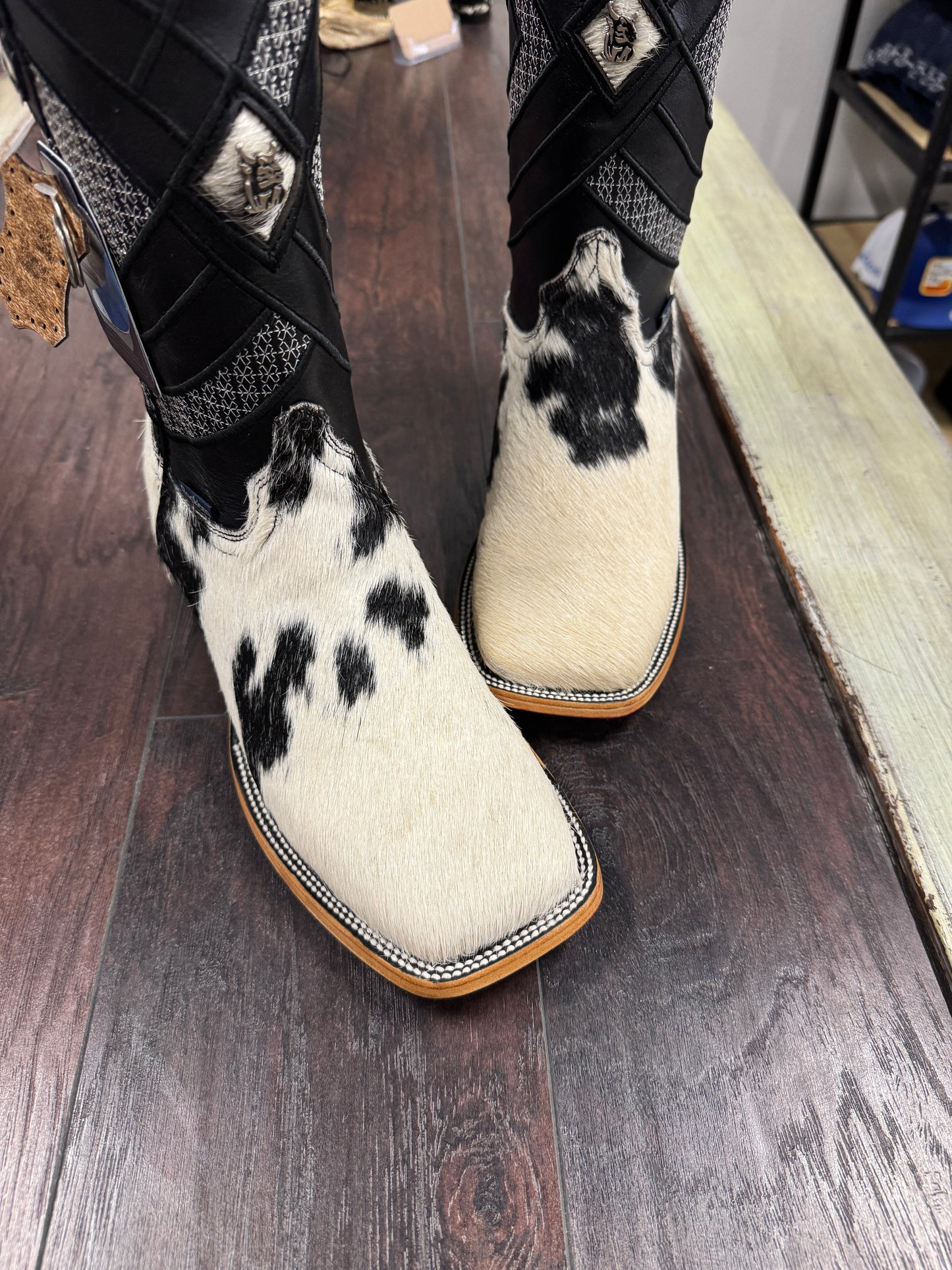 Men’s Rock’Em Cowhide bl/wh