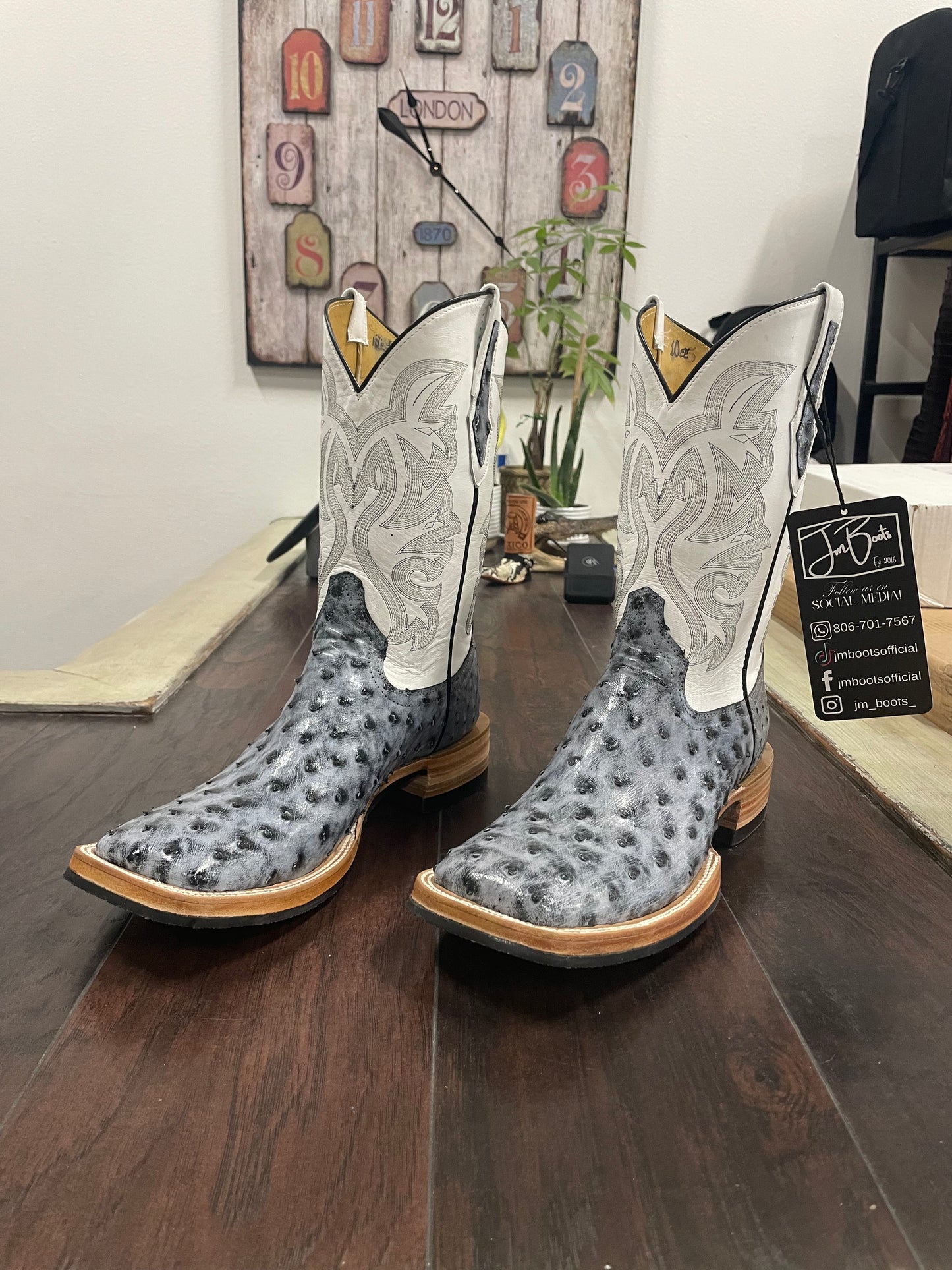 Ostrich- Black Rio Grande (Hybrid Sole)