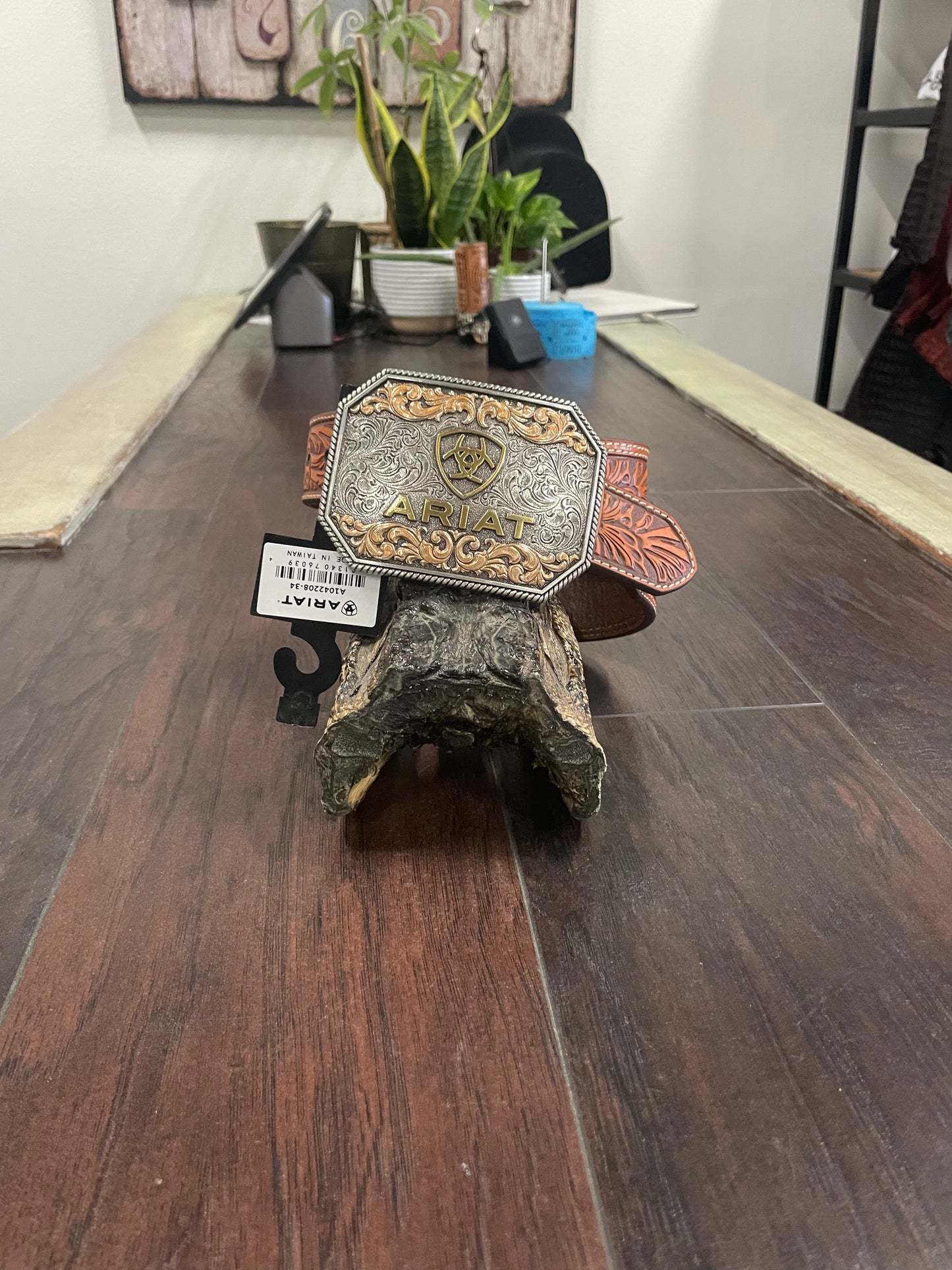 Ariat Floral Tooled Belt