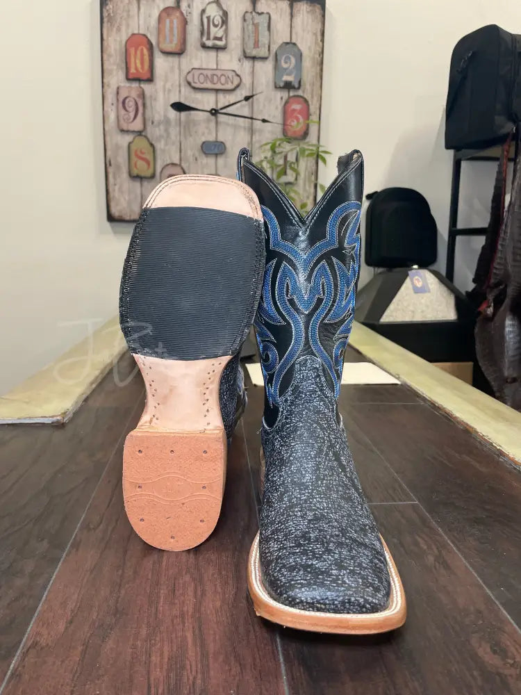 Buffalo- Blue Bulldog Toe - 9 D - Boots