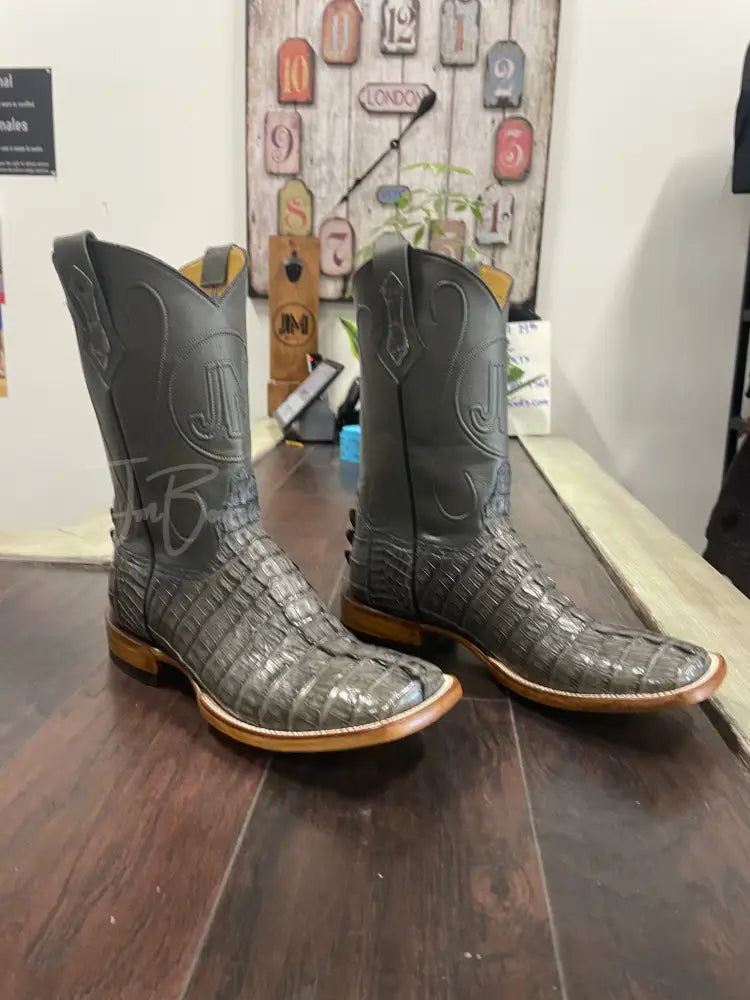 Caiman Tail- Grey Cowboy boots