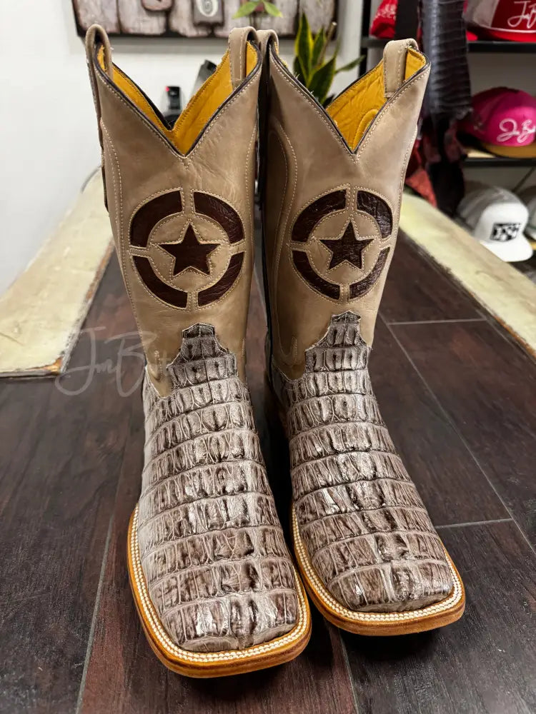 Caiman Tail- Mink and Black - 8 1/2 D - Boots