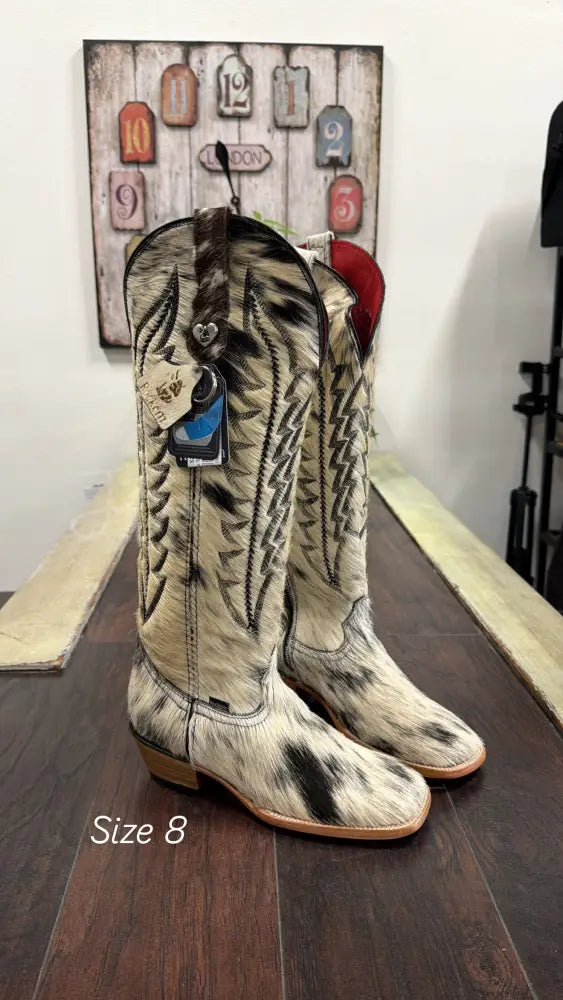 Carmina Tall Square Toe - 8 - Cowboy boots