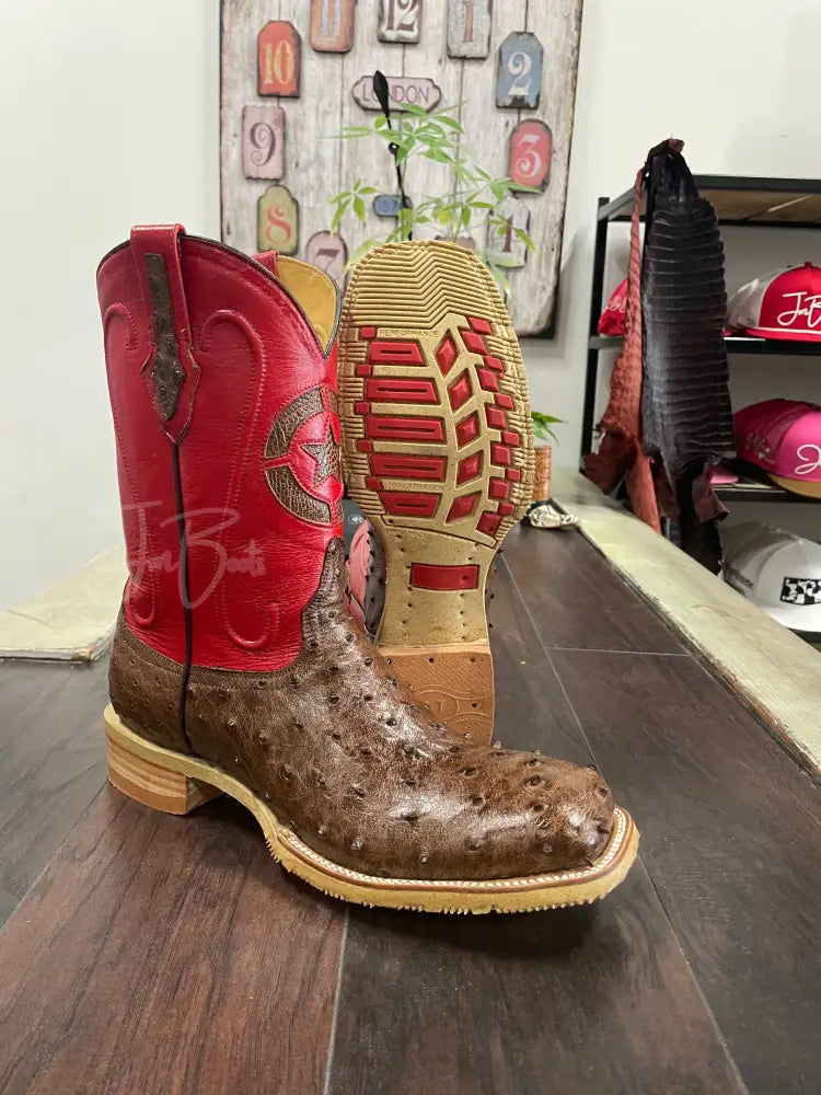 Ostrich-Kango Tobacco Steel Toe - 12 EE - Boots