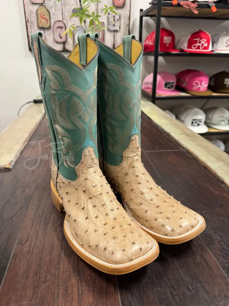 Ostrich Tan Vintage - 8 1/2 D - Boots
