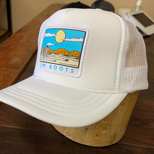 KIDS JM Roadrunner patch- white on white