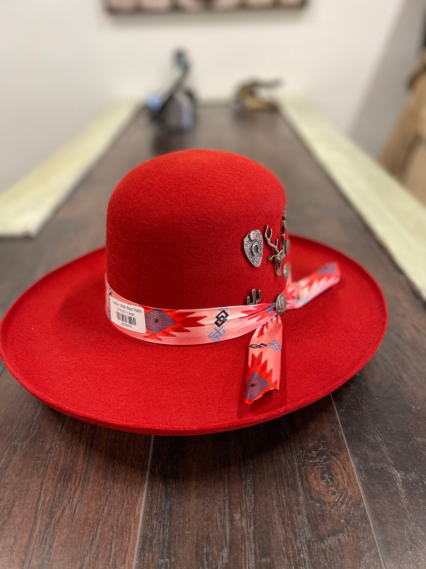 Ladies 100X Red Hats