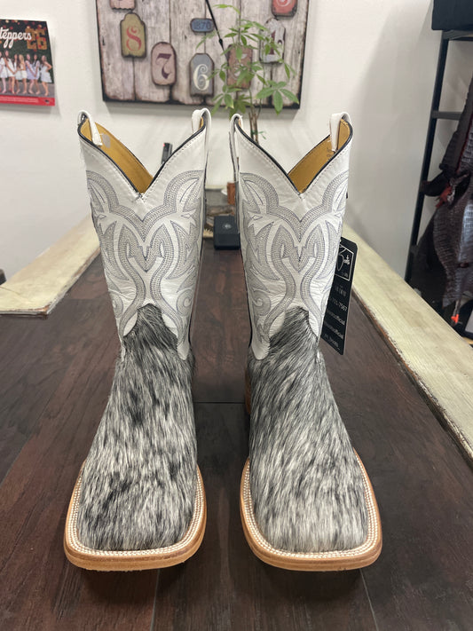 Cowhide- Gray and White
