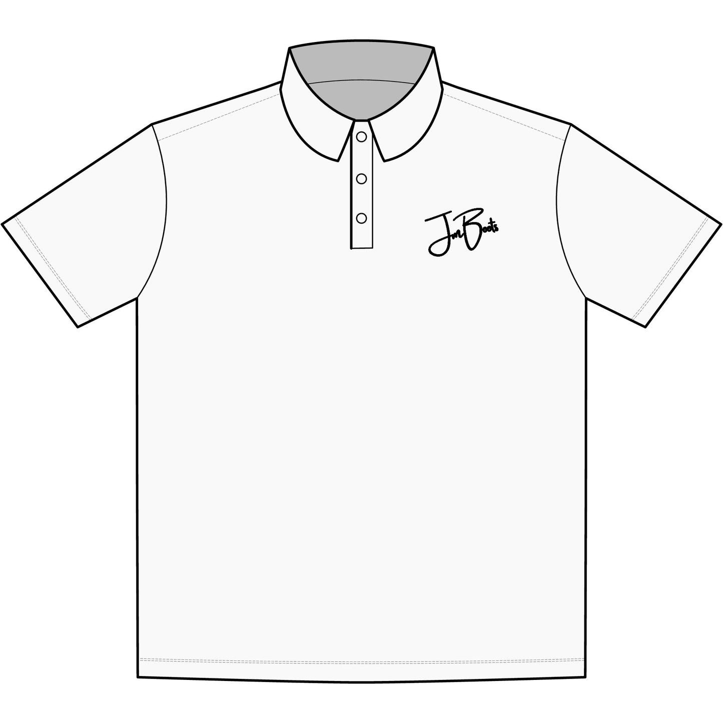 White JM Signature Polo SportTek