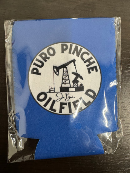 Puro pinche oilfield magnetic koozie