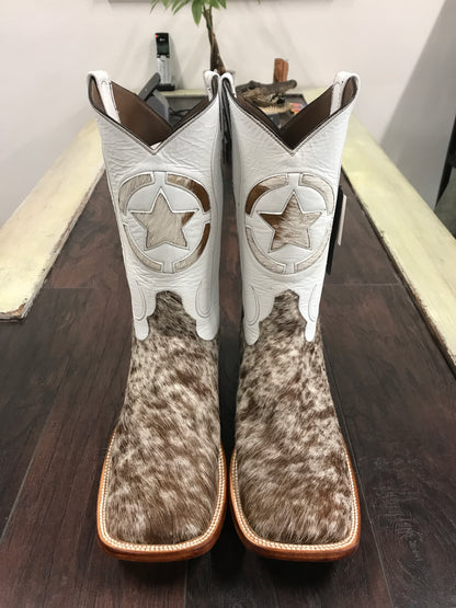 Cowhide br/wh sz 11E