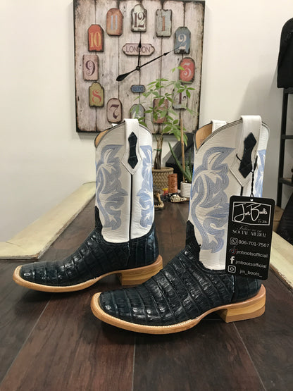 Caiman belly- Blue Jean