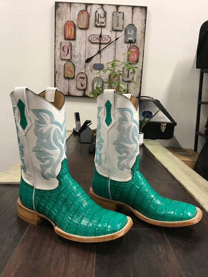Caiman Belly- Turquoise