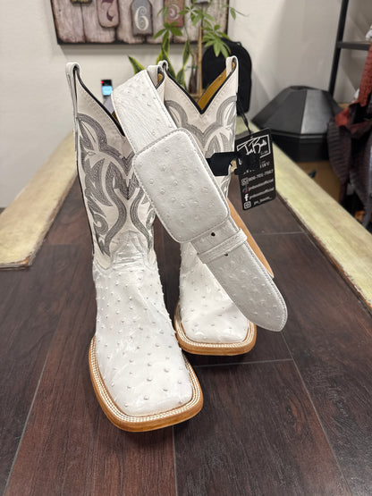 White Ostrich Combo