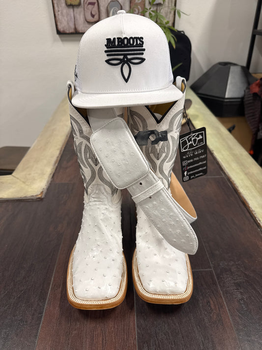 White Ostrich Combo