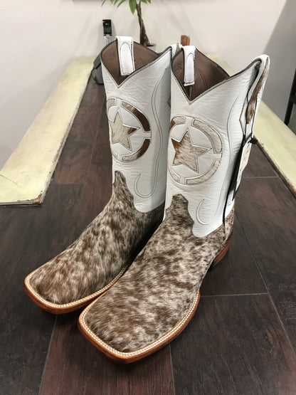 Cowhide br/wh sz 11E