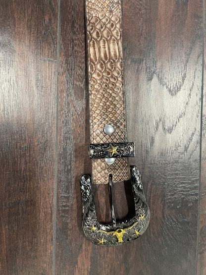 Belt Python Rustic Brown