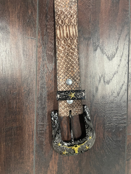 Belt Python Rustic Brown