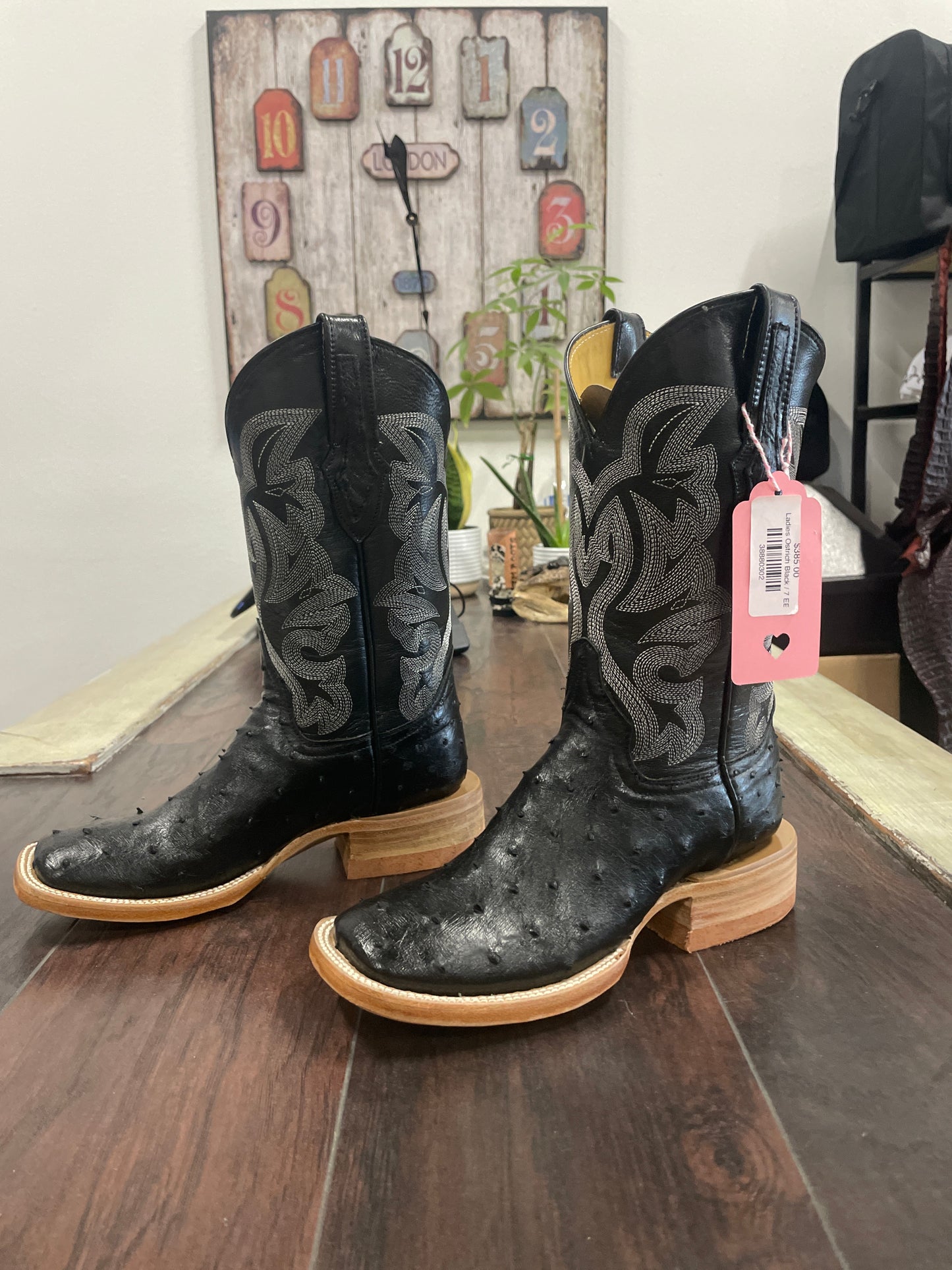 Ladies Ostrich Black