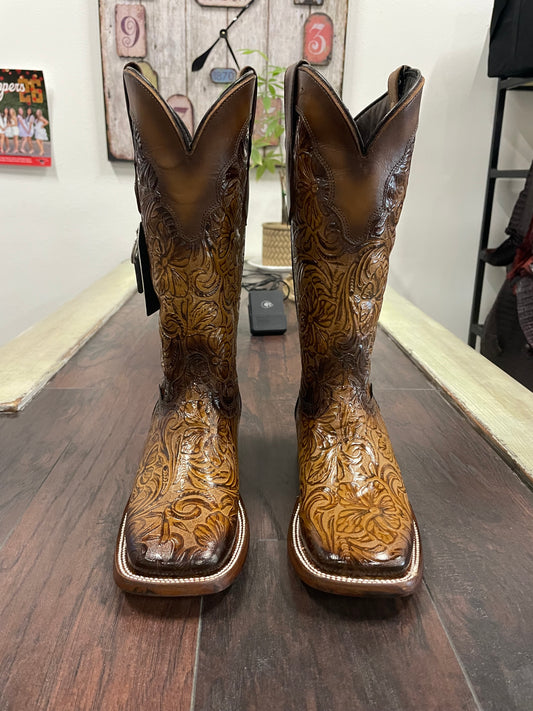 Mila Flor De Luz Square Toe Cowgirl Boot