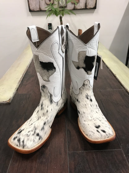 Cowhide-Bl/wh  Sz 6.5EE