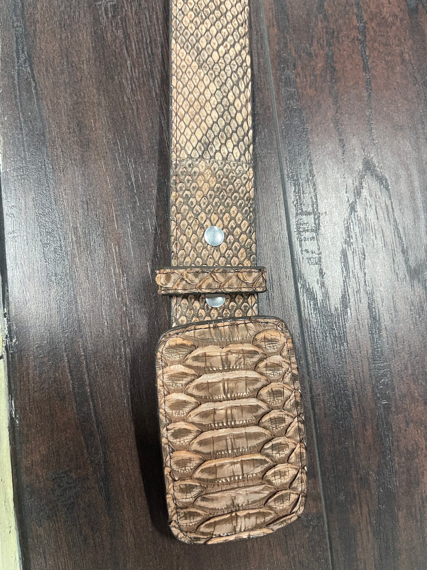 Belt Python Rustic Brown – JM Boots