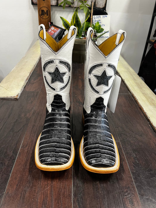 Caiman Belly- Zebra gray