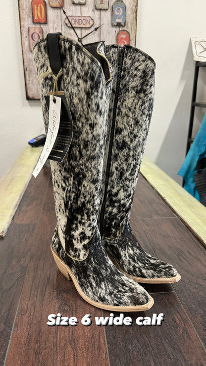 Ladies Cowhide LB Wide Calf Size 6