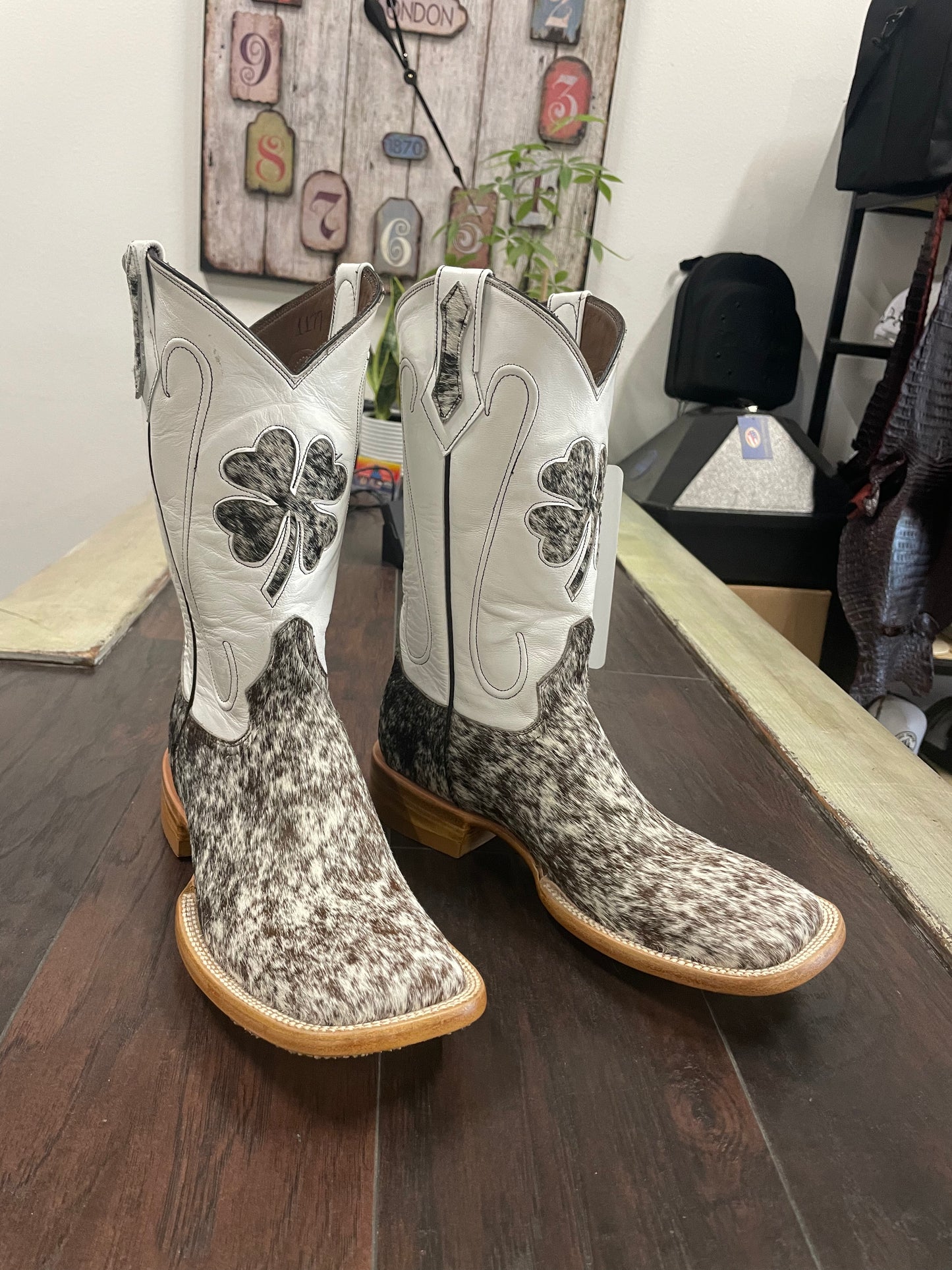 Cowhide- Brown and White