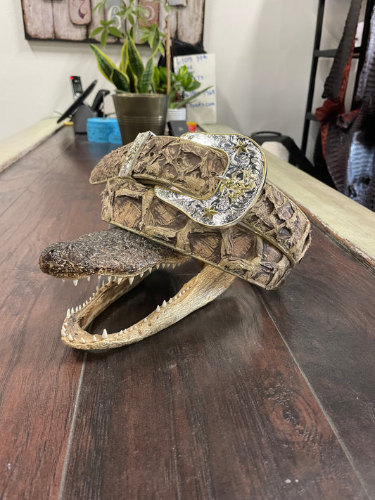 Rustic Saddle Pirarucu Belt