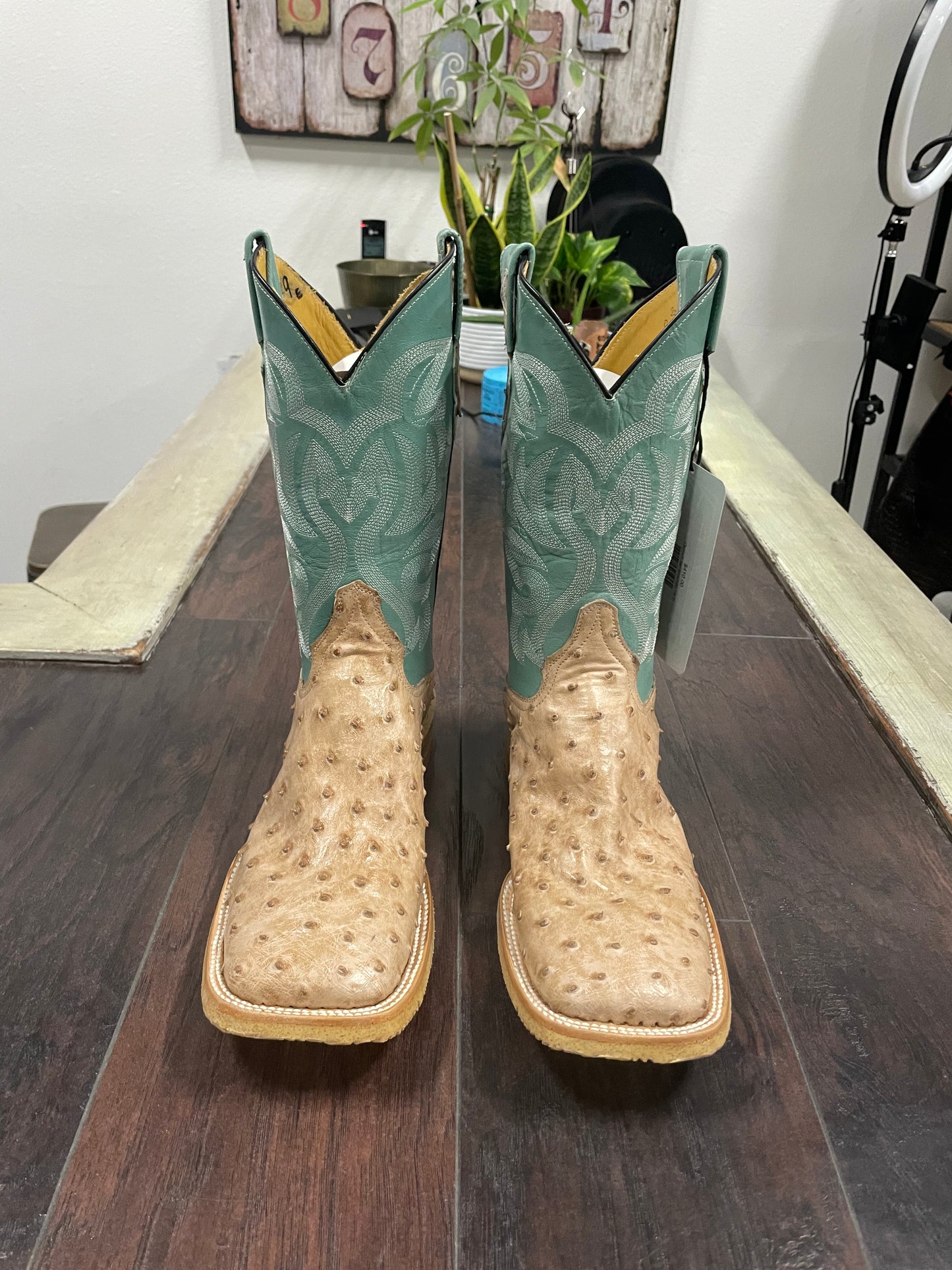 Ostrich tan bruciato