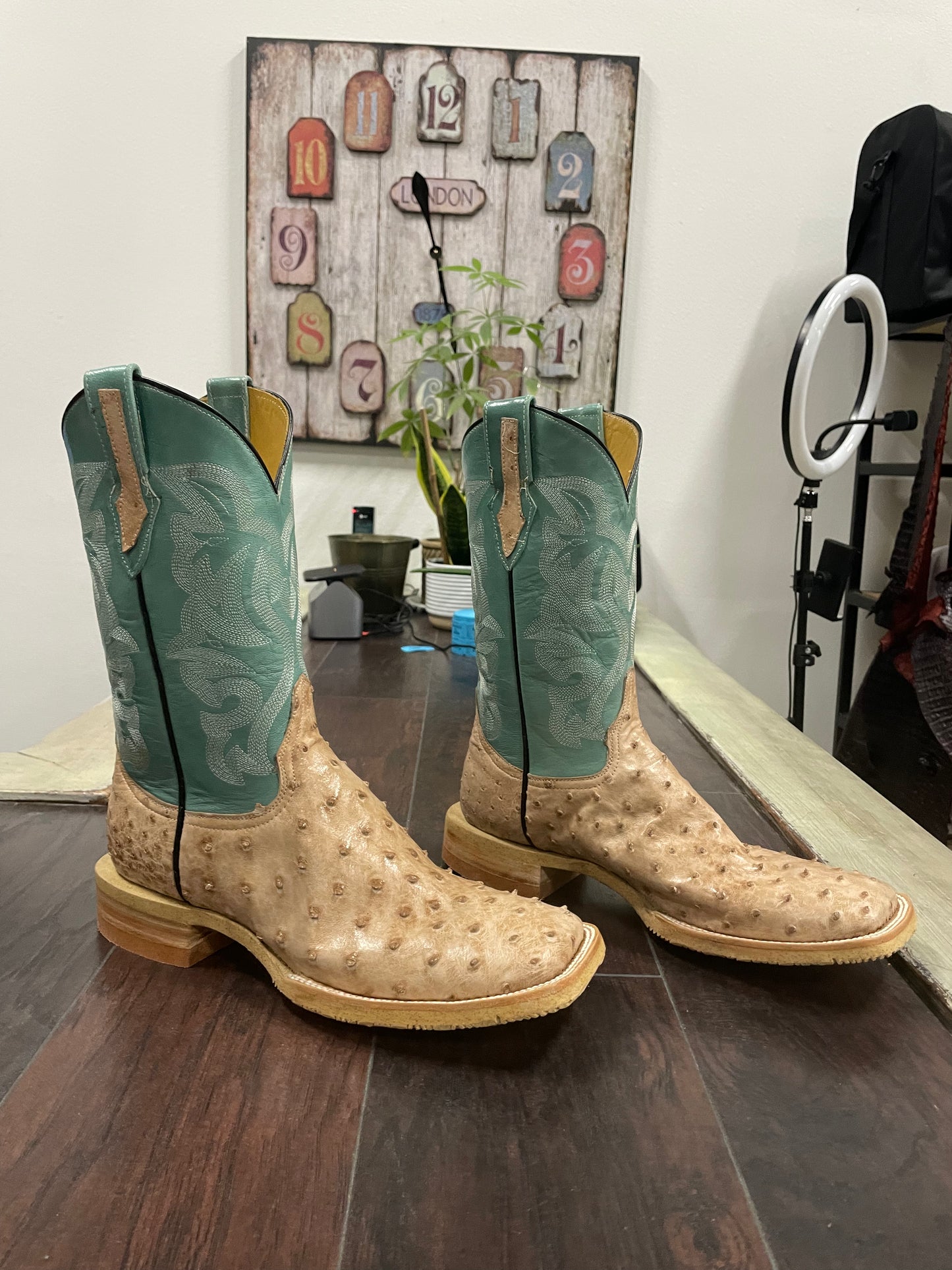 Ostrich tan bruciato