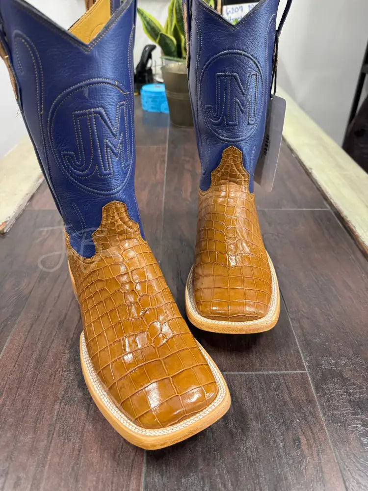 Alligator Belly- cognac - 9.5 EE