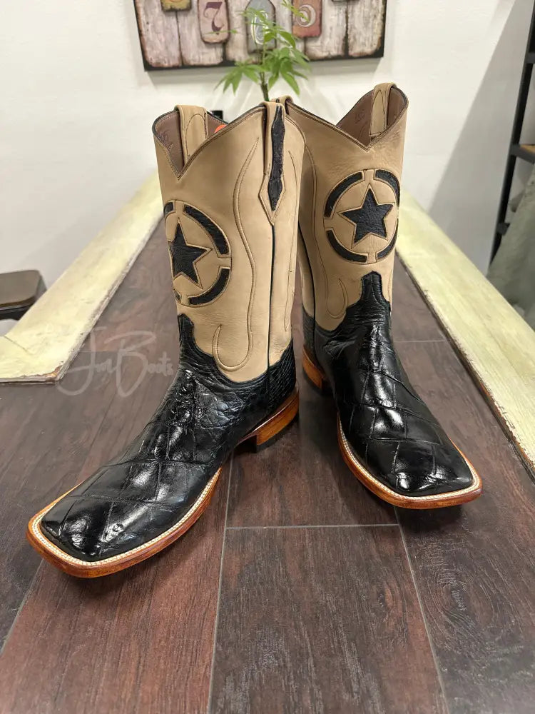 American Alligator-Black - 12 / EE - Boots