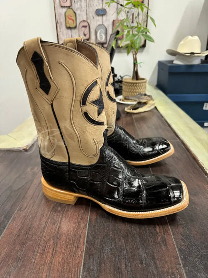 American Alligator-Black Belly - 10 EE - Boots