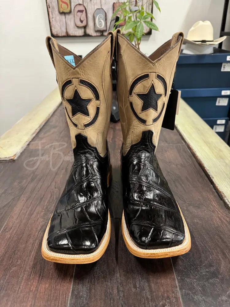 American Alligator-Black Belly - 10 EE - Boots