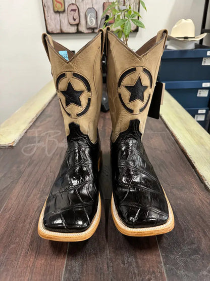 American Alligator-Black Belly - 10 EE - Boots