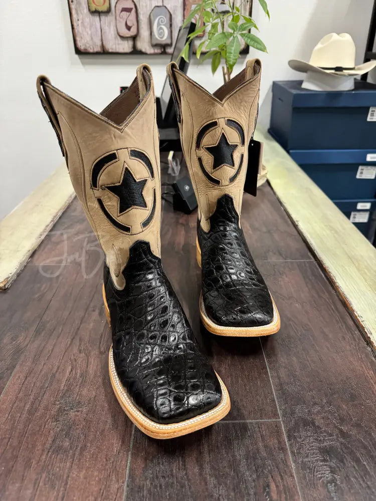 American Alligator-Black Belly - 10 EE - Boots