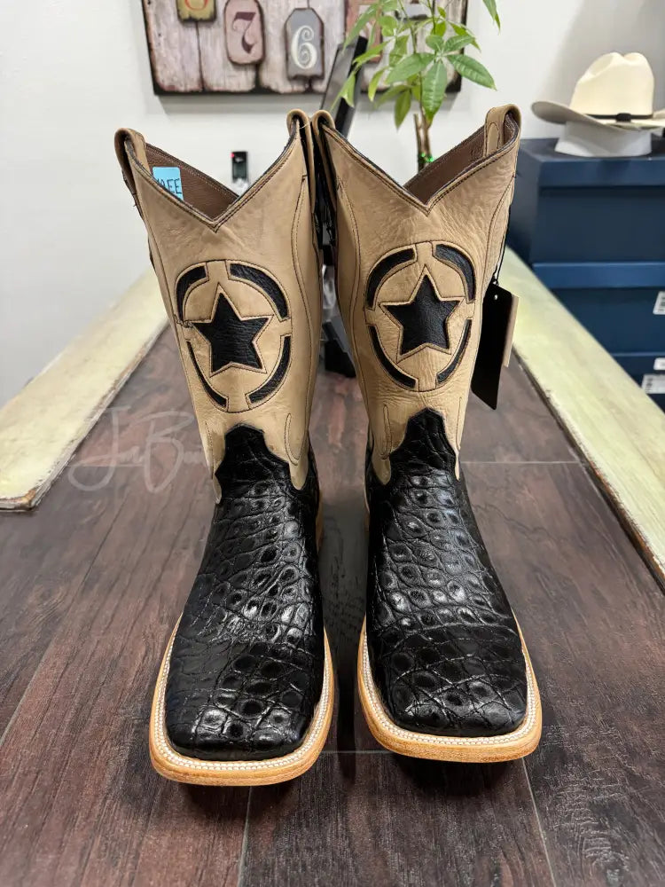 American Alligator-Black Belly - 10 EE - Boots