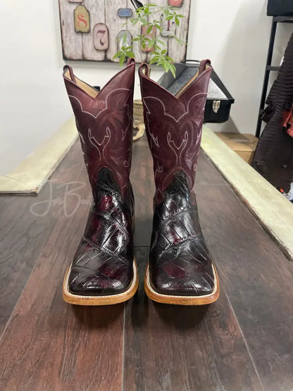 American Alligator~ Black Cherry - 12 EE - Boots