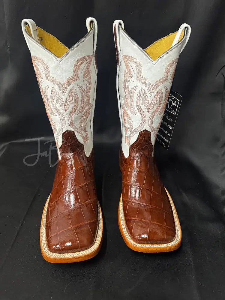 American Alligator-Brandy - 10 EE - Boots
