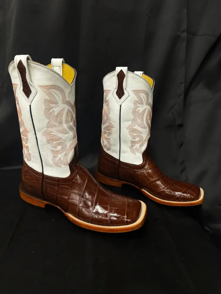 American Alligator-Brandy - 10 EE - Boots