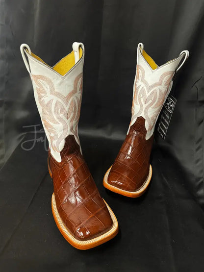 American Alligator-Brandy - 10 EE - Boots