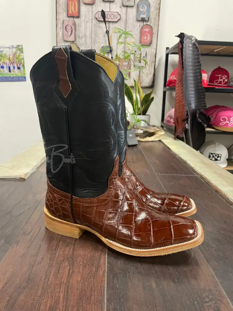 American Alligator-Brandy - 7 1/2 D - Boots